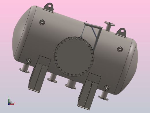 压力容器罐前视缩略图