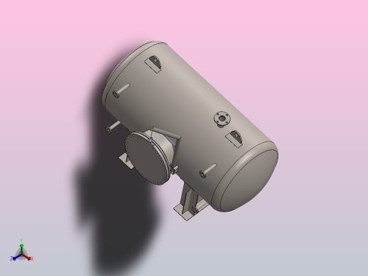 压力容器罐正等轴测缩略图