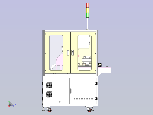 手机充电宝外壳侧边打磨抛光机3D图纸左视缩略图