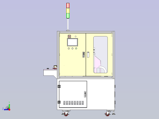 手机充电宝外壳侧边打磨抛光机3D图纸右视缩略图