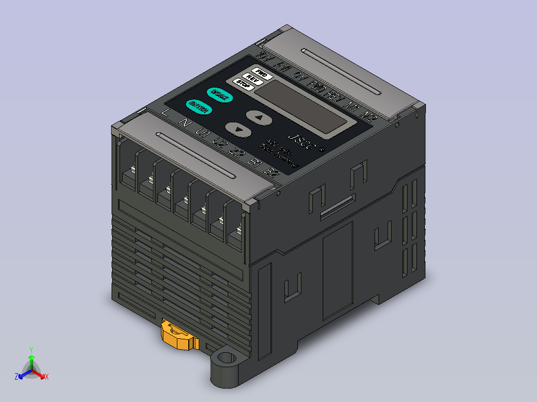 JSCC精研内置式调速器 DB正等轴测图