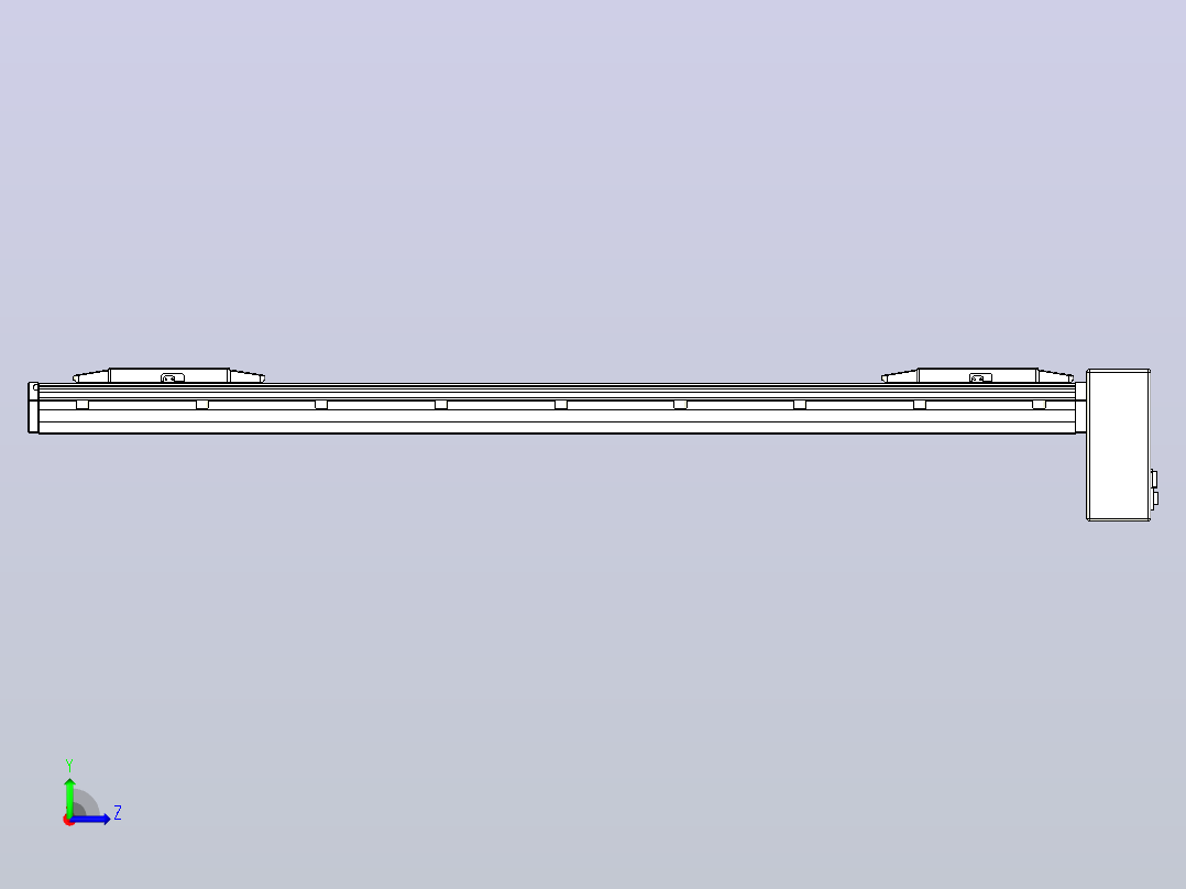 皮带直线轴双滑块型TPA-GCBS-150-P80-L375-LP-M75-N3左视图