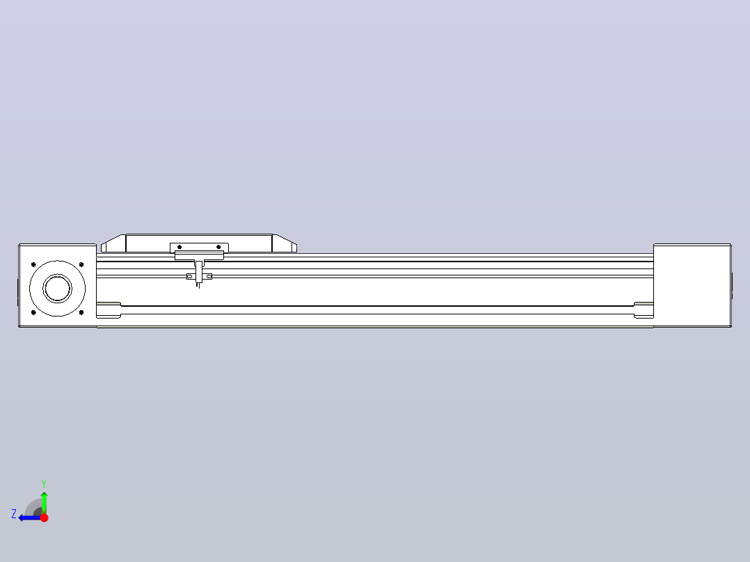 伺服电机集成皮带传动直线执行器TPA-OCB-60-140-L350-DL-J60-N3右视图