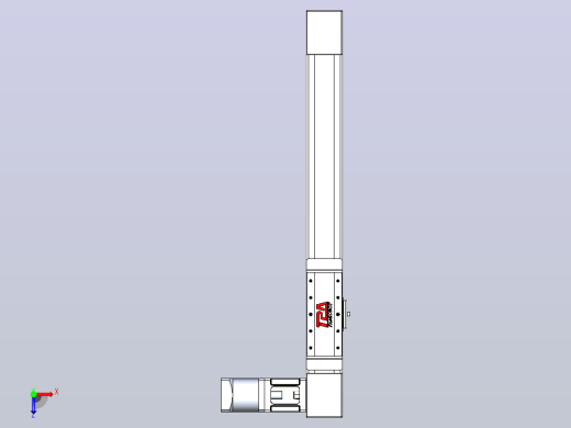 伺服电机集成皮带传动直线执行器TPA-OCB-60-140-L350-DL-J60-N3俯视缩略图