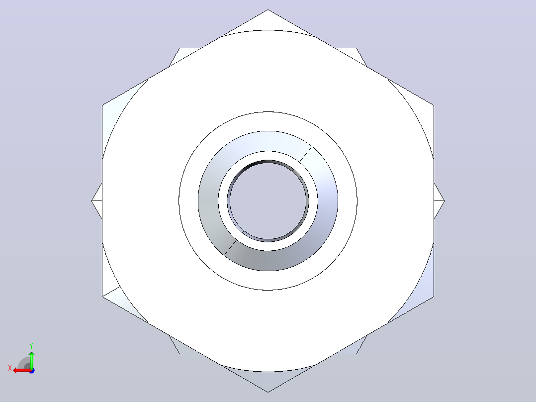 1C 1D直通卡套接头[1D-22-RN]后视图