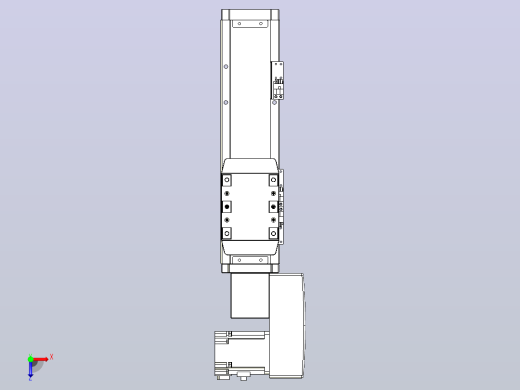 机器人皮带驱动直线轴TPA-GCB-80-P60-L150-QR-M20-N3俯视缩略图