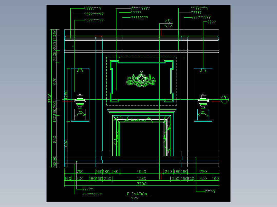 家装类CAD图块(五)-FH01060B