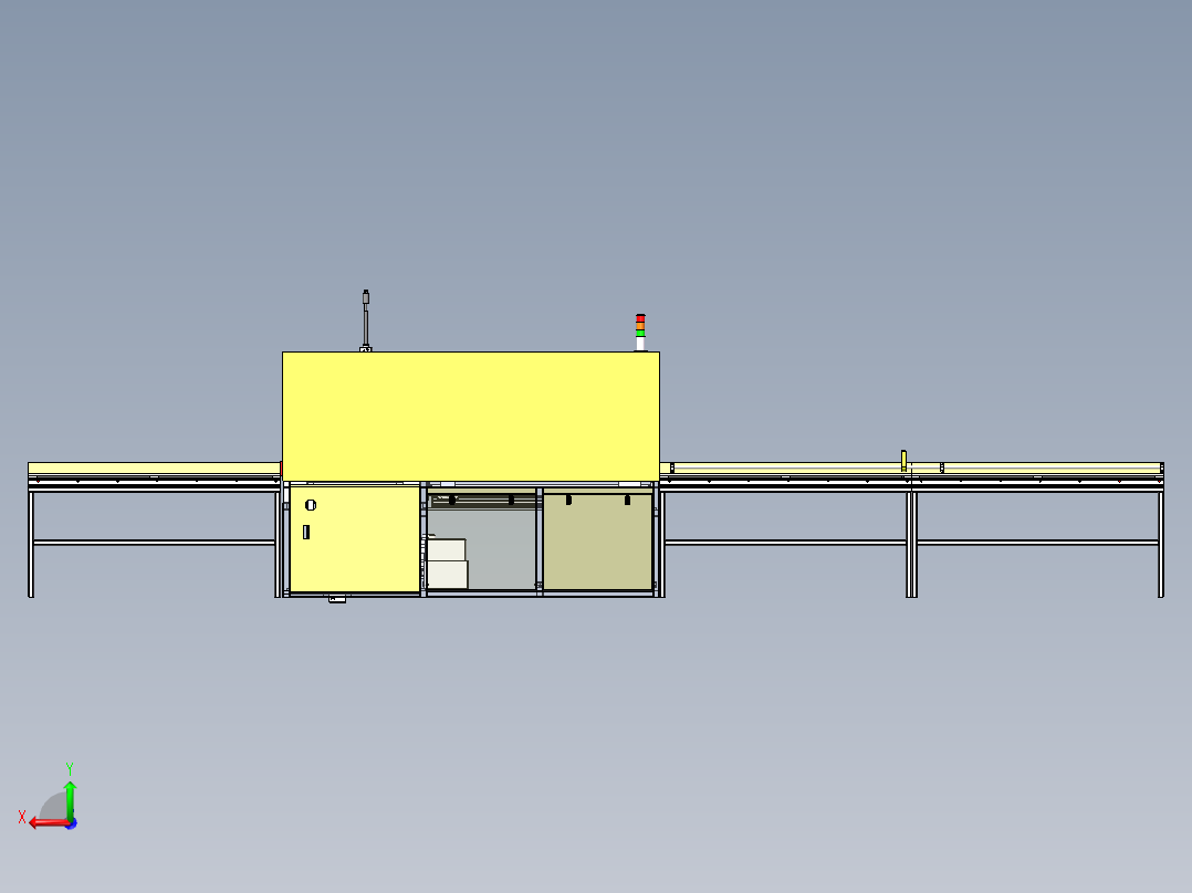 全自动铝型材切割机 直切斜切一体机sw18可编辑后视图