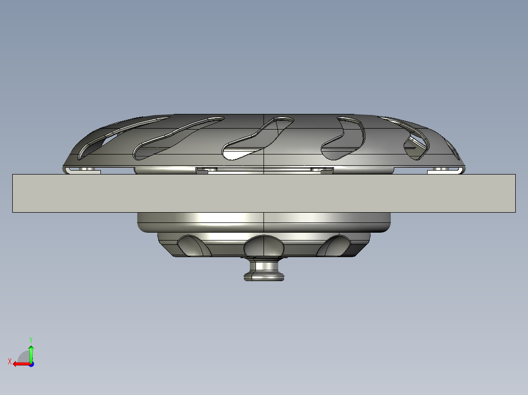Saare游艇甲板出水孔3D模型后视图