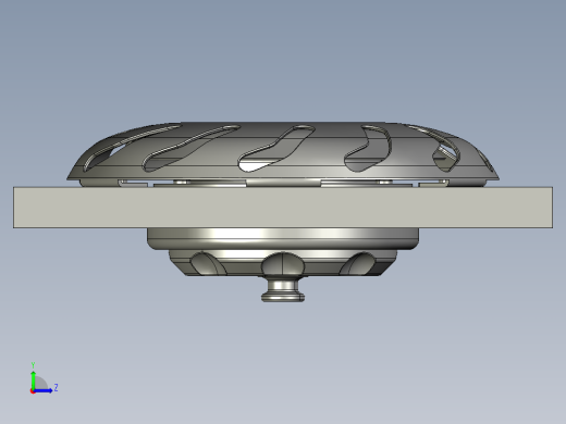 Saare游艇甲板出水孔3D模型左视缩略图