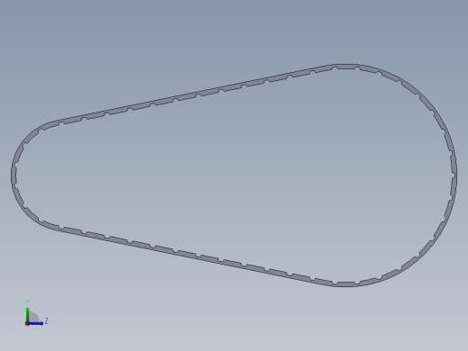 同步带3D模型左视缩略图