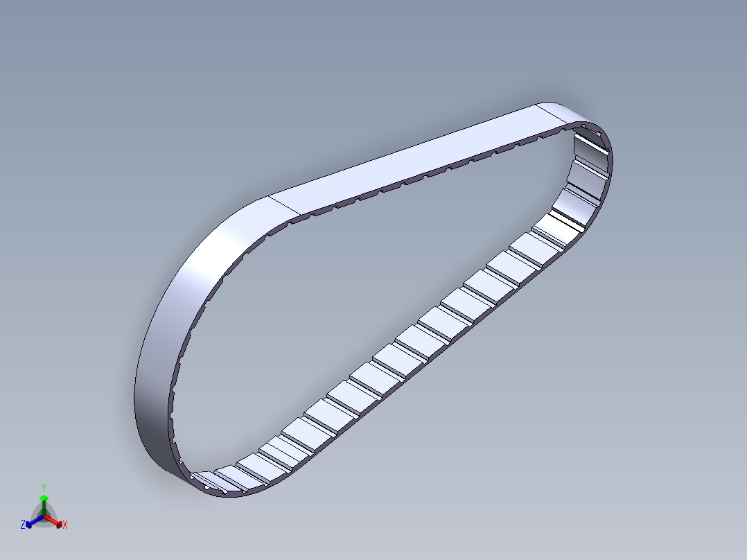 同步带3D模型正等轴测图
