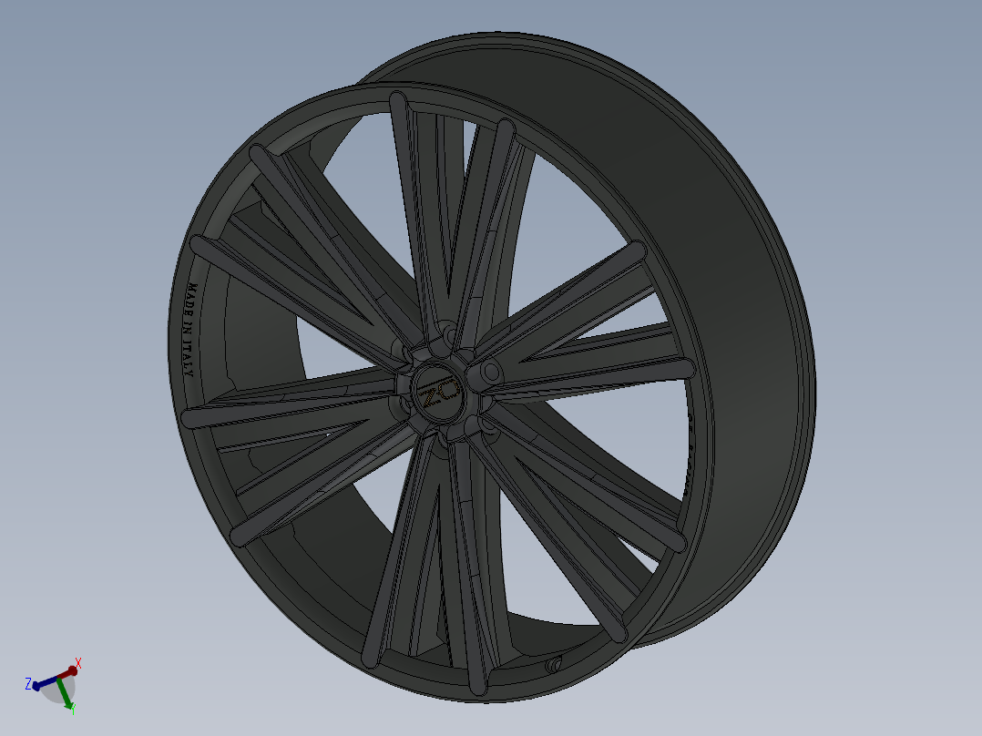 solidworks 赛车轮毂设计