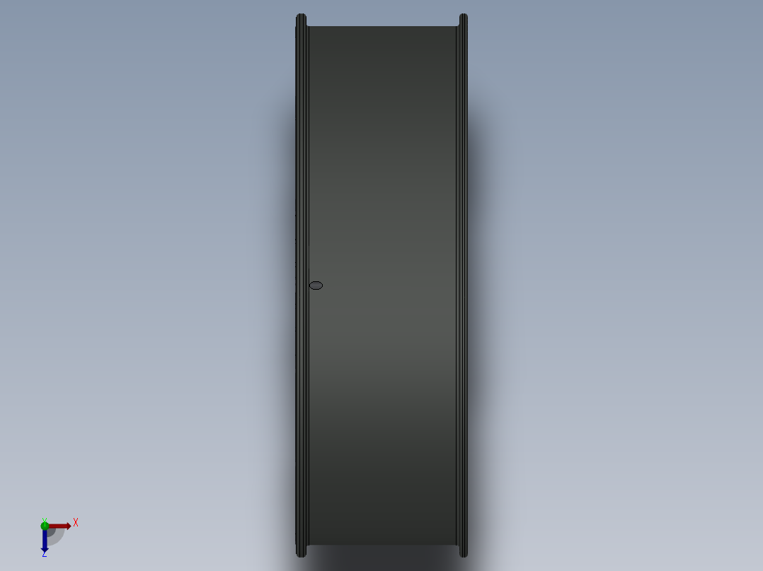 solidworks 赛车轮毂设计俯视图