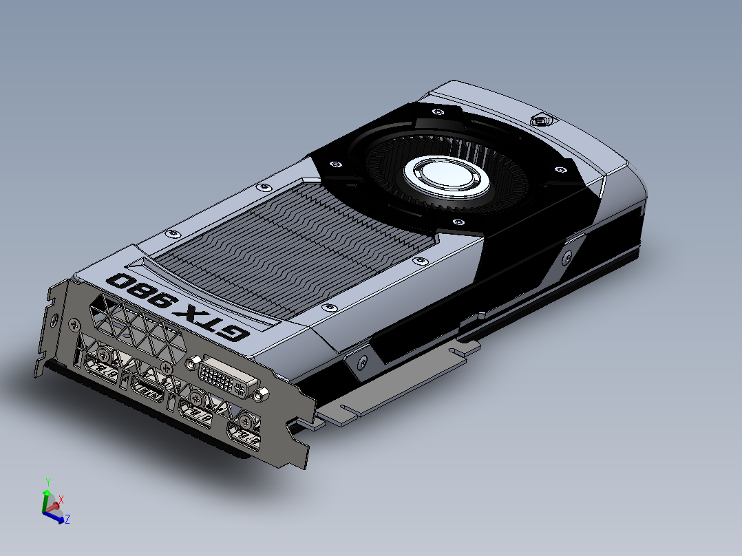 GTX 980 assembly电脑装机配件主视图