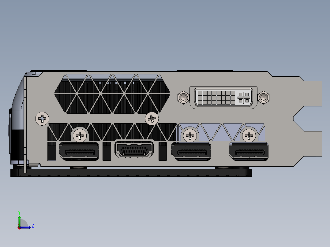 GTX 980 assembly电脑装机配件左视图