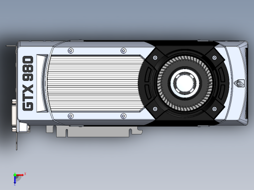 GTX 980 assembly电脑装机配件俯视缩略图