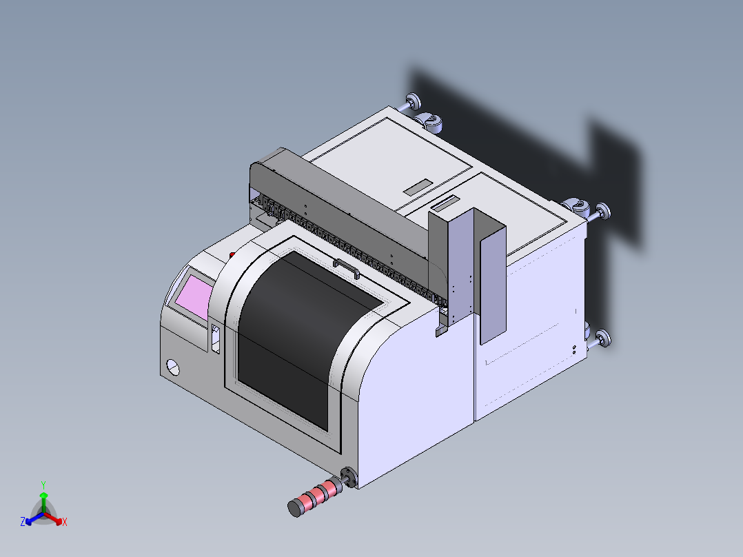 E220 屏蔽线剥线扭线设备SW低版本正等轴测图