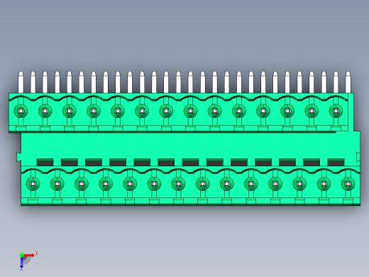DEGSON 2EDG 系列 5.0mm 可插拔接线端子组-2EDGRT-5.0-28P-14-00AH俯视缩略图