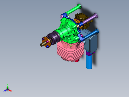 航模单缸DLE35RA汽油发动机