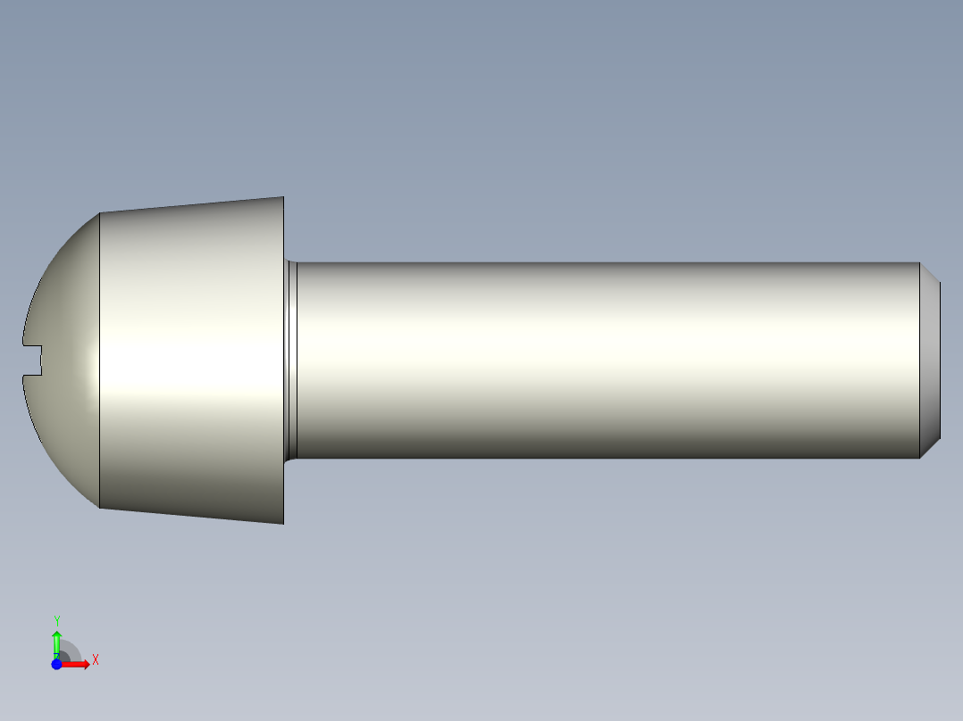 Cross_recessed_head-M6-20-20-8-10-5.stp螺钉-前视图