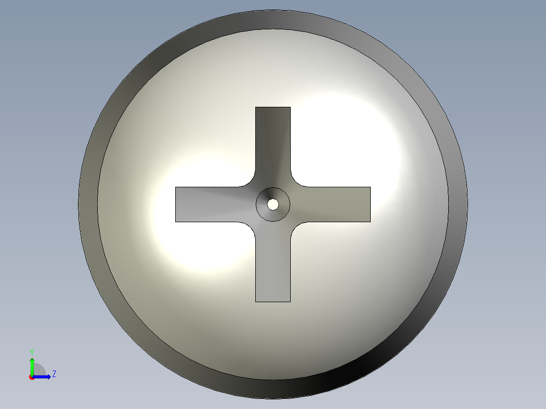 Cross_recessed_head-M6-20-20-8-10-5.stp螺钉-左视图