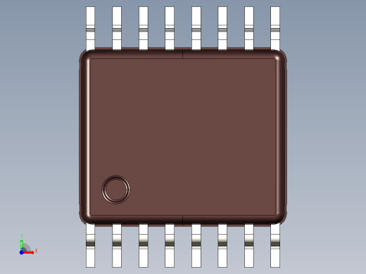 TSSOP 16引脚IC封装前视缩略图
