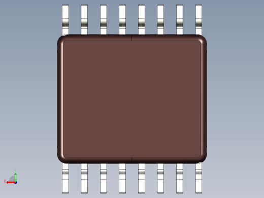 TSSOP 16引脚IC封装后视缩略图