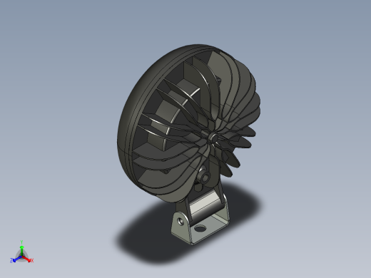 5英寸圆形LED大灯正等轴测缩略图