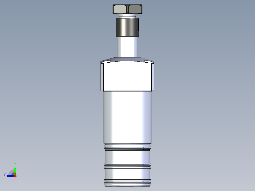KOSMEKLHA0360-SLM_R01多系列多零件图纸模型右视图