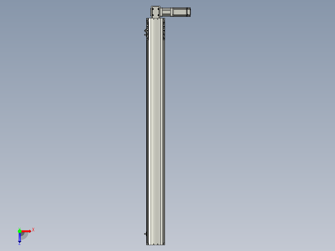 东锦同步带传动-直线滑台模组DH120B-L125-S1250-BL-P400W-C3俯视图