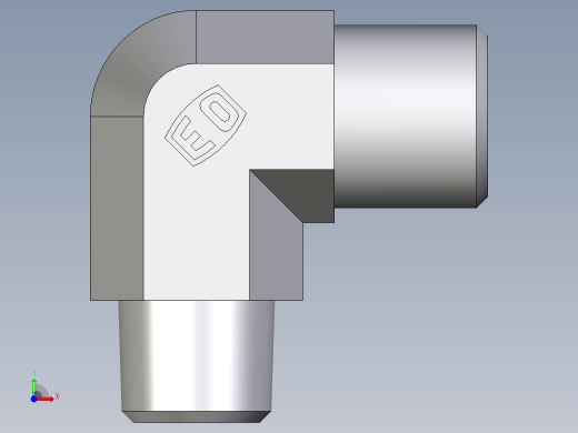 卡套式工业通用硬管接头EO_Male_stud_elbow_WE06LR71X前视缩略图