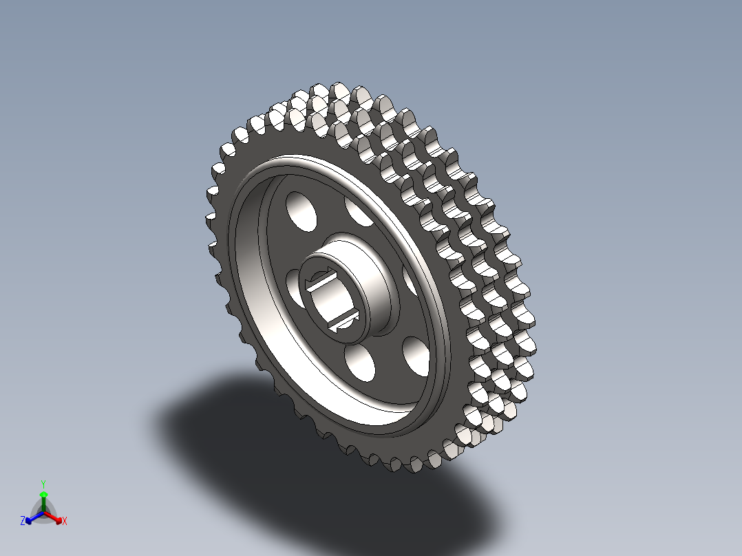 链轮正等轴测图