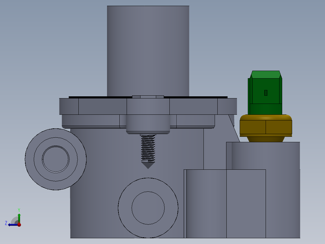 汽车恒温器右视图