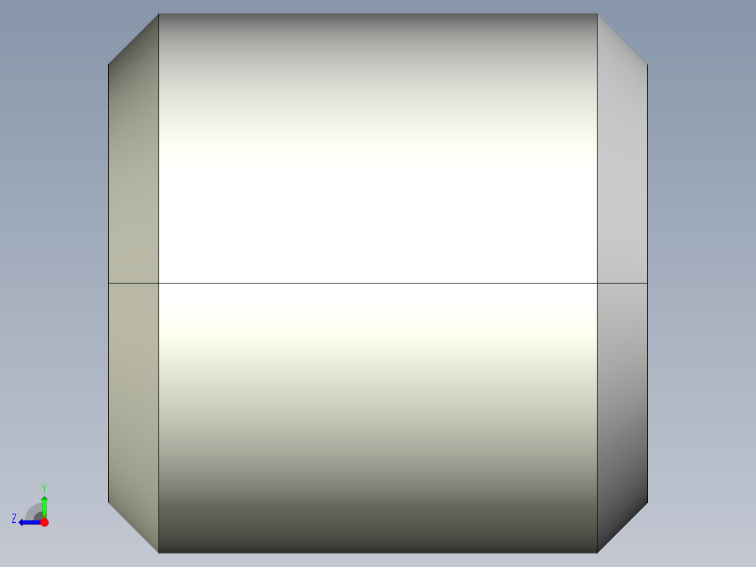 螺紋襯套(輕荷重用)A-3D多系列多零件图纸模型右视图