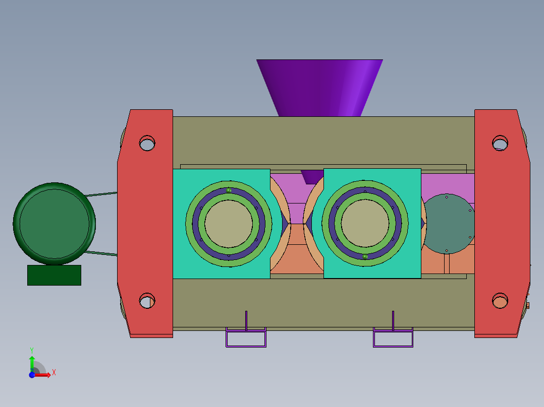 蜂窝煤成型机设计【含三维】前视图