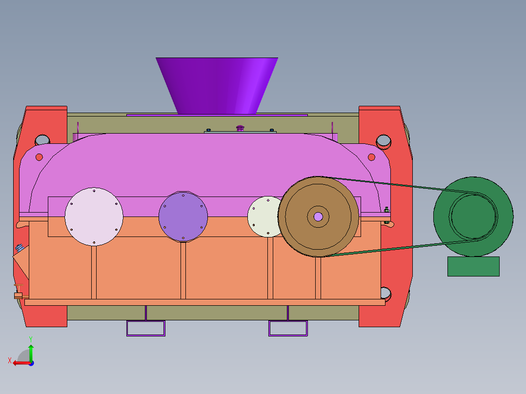 蜂窝煤成型机设计【含三维】后视图