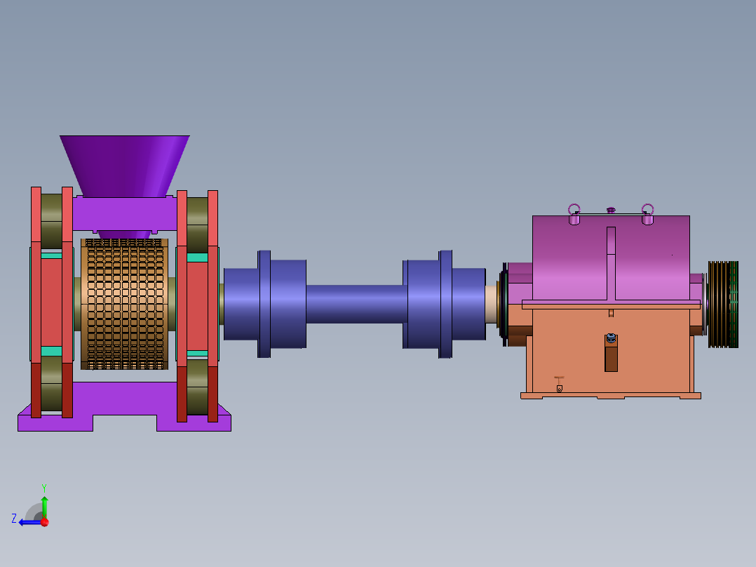 蜂窝煤成型机设计【含三维】右视图