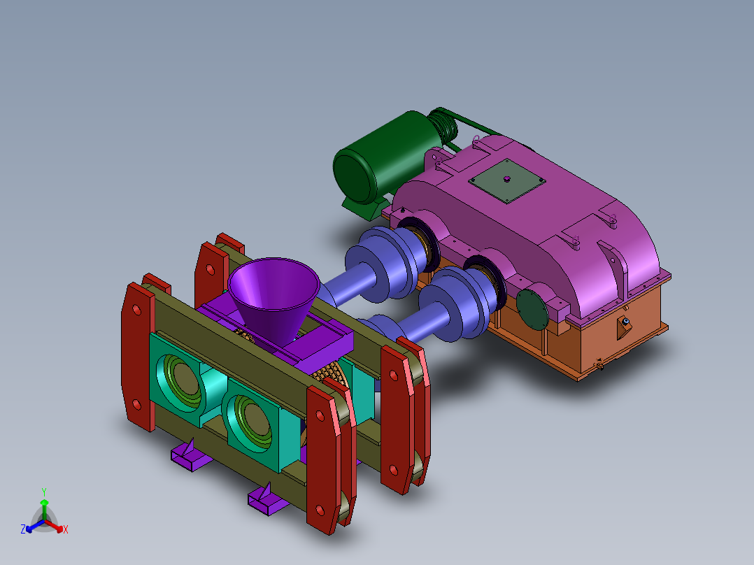蜂窝煤成型机设计【含三维】正等轴测图