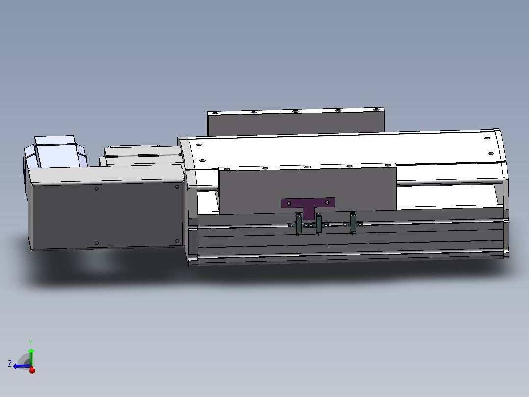 MTB同步带半封闭MTB22M-R-750W主视图