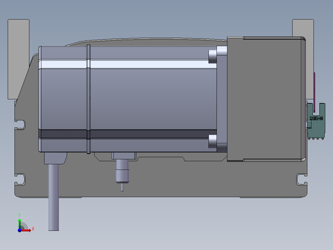 MTB同步带半封闭MTB22M-R-750W前视图