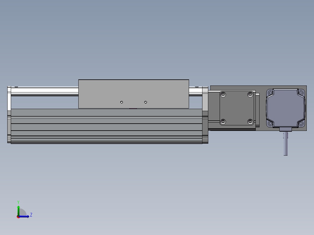 MTB同步带半封闭MTB22M-R-750W左视图