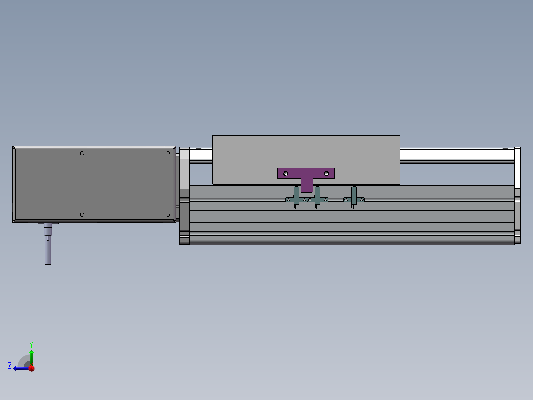 MTB同步带半封闭MTB22M-R-750W右视图
