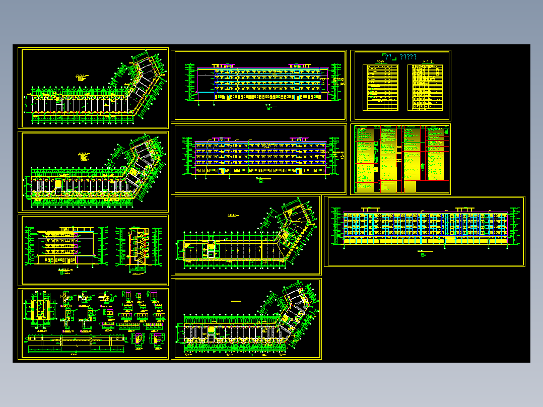 工业区宿舍建筑施工图