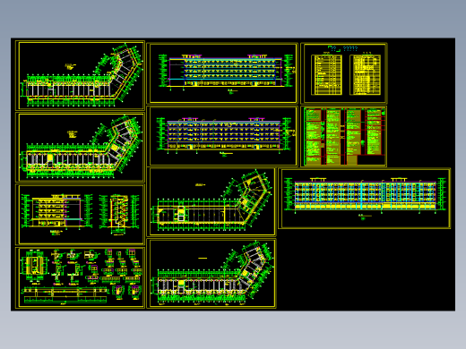 工业区宿舍建筑施工图