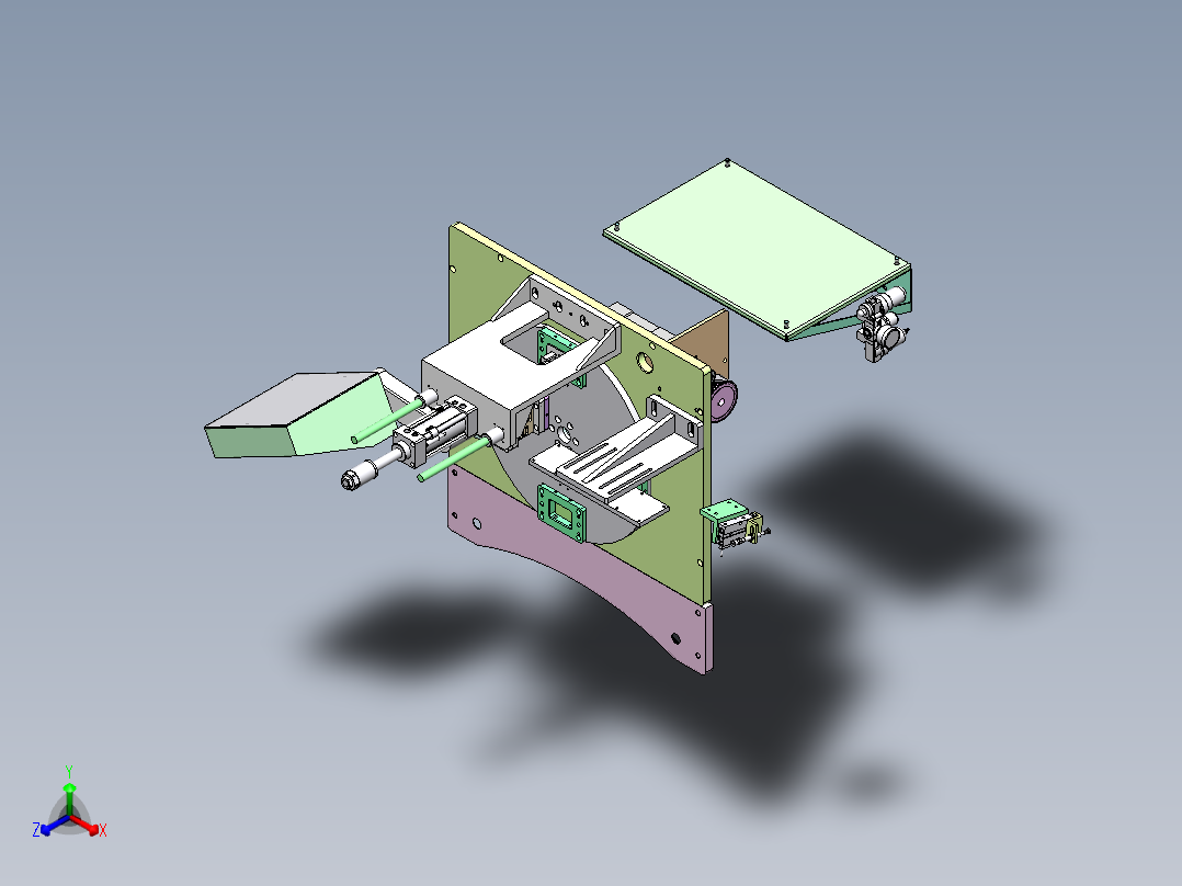 继电器组装sw16可编辑正等轴测图