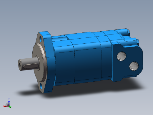 伊顿2K-245摆线液压马达平键标准轴