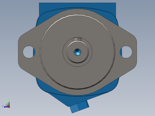 伊顿2K-245摆线液压马达平键标准轴右视缩略图