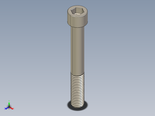 Screw_DIN_912_M12x90_A2.STEP公制内六角螺钉
