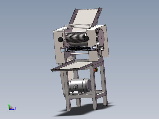 自动切肉机设计及运动仿真 三维